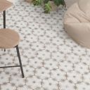 Elise Decor Taupe Hexagon Matt Porcelain Tile 228x198mm