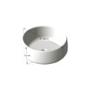 Marzio Nero Honed Marble Round 380mm Basin 212982