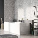 Valda Gloss White MDF Front Bath Panel 1800mm