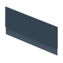Wish Ribbed Blue Front Bath Panel