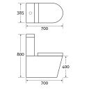 Froxfield Close Coupled Toilet with Soft Close Seat