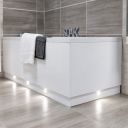 Nante Gloss White End Bath Panel 800mm