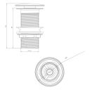 Chrome Click Clack Unslotted Basin Waste