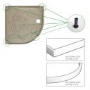 Shower Tray Leg Riser Kit D