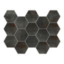 Metallon Hexagon Titanium Mosaic 225x325mm