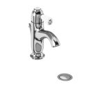 Burlington Chelsea Chrome Curved Basin Mixer Tap with Pop Up Waste