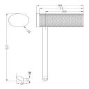 Moray Gunmetal Knurled Toilet Roll Holder