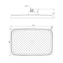 Flint Shower Head Spec Drawing