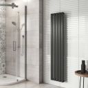 Perth Grey Single Vertical Flat Panel Radiator 1600x340mm