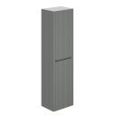 Bryce Ribbed Grey Tall Storage Unit