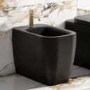 Micheli Matt Black Back to Wall Bidet