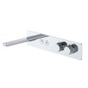 Coach Chrome Wall Mounted 2 Way Bath Shower Mixer Tap with Spout