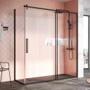 Ryland Black Shower Side Panel