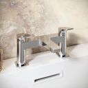 Riven Chrome Bath Filler Tap roomset
