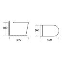 Froxfield Back to Wall Toilet & Soft Close Seat spec