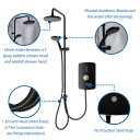 Triton Amala DuElec Matt Black Electric Shower, 9.5kw - Brushed Brass Features