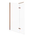 Royle Bronze Wetroom Shower Screen with Hinged Panel