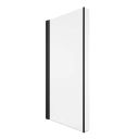 Lorenz Black Pivot L-Shape Bath Screen