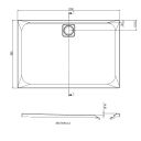 Elle Slimline Rectangular Shower Tray 1200x800mm Spec Drawing