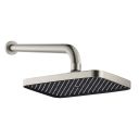 Flint Brushed Nickel Square Shower Head & Arm