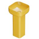 Verity Narciso Gloss Square Basin & Full Pedestal