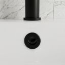 Black Round Basin Overflow Cover