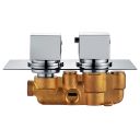 Square Concealed Shower Valve - Single Outlet Chrome