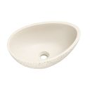 Brava Cream Travertine Texture Concrete Egg Countertop Basin