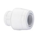 Wavin Hep2O Keyless White Plastic Push-Fit Pipe Stop End Cap 15mm - KL62-15