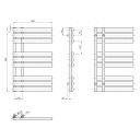 Rayner White Designer Heated Towel Rail 820x500mm