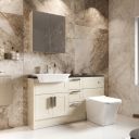 Surrey Mussel Gloss Single Door Fitted Furniture Unit 300mm