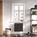 Delton Anthracite Horizontal Convector Radiator - 600x600mm