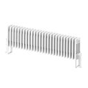 Upton White Quadruple Horizontal Column Radiator 300x1190mm