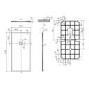 Peoria Rectangle Shower Tray 1600x800mm Spec Drawing