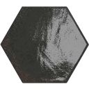 Bergamo Black Porcelain Hexagon Tile 150x130mm