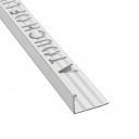 Tileasy Square 10mm Aluminium Tile Trim Bright Silver