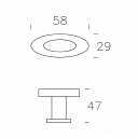 Tear Chrome Robe Hook