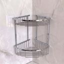 Chrome Double Corner Shower Basket