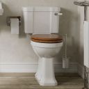 Burlington Traditional Rimless Close Coupled Toilet with Slimline Cistern & Ceramic Lever