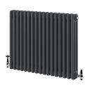 Upton Grey Triple Horizontal Column Radiator 600x785mm