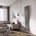 Gamma Grey Vertical Wave Radiator 1785x413mm