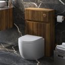 Wish Ribbed WC Unit in Walnut