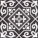 Xabia Black Reverse Patterned Matt Porcelain Tile 452x452mm