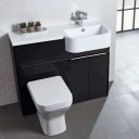 Tavistock Match Gloss Clay Right Hand Combination Vanity Basin & WC Unit 1000mm