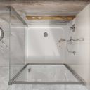 Fabio Chrome Pivot Shower Door 760mm