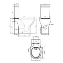 Tavistock Loft Comfort Height Close Coupled WC Toilet with Cistern & Seat