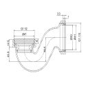 Burlington Gold Shallow Bath P Trap