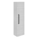 Esk White Wall Mounted Tall Storage Cabinet with Black Handle