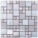Mars Random Silver Modular Mosaic 300x300mm