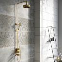 Urban Brushed Gold Exposed Valve Shower Pack